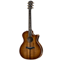 Among the first Taylor models to be voiced with our patented V-Class™ bracing, this beautiful all-koa Grand Auditorium K24ce acoustic guitar will inspire players in both looks and sound. The hardwood koa top helps produce a balanced response across the tonal spectrum, with a clear, focused voice that lends itself to amplification through our onboard ES2 electronics. With the V-Class treatment, players can expect more dynamic range, more sustain, and notes that sound more in tune with each other than ever before, giving chords a more sonically pleasing character along the entire fretboard. Together with our popular Grand Auditorium body, the musical versatility makes this a guitar that can cover a lot of ground. Visually, koa’s shimmering figure is highlighted with organically styled appointments that include our new Spring Vine inlay in maple, with maple binding and top trim adding a creamy counterpoint against the shaded edgeburst finish that surrounds the entire guitar.

Tech Specs

    String Type: Steel
    Number of Strings: 6
    Body Shape: Grand Auditorium
    Left-/Right-handed: Right-handed
    Color: Shaded Edgeburst
    Finish: Gloss
    Top Wood: Hawaiian Koa
    Back & Sides Wood: Hawaiian Koa
    Body Bracing: V-Class
    Binding: Pale Maple
    Neck Wood: Tropical Mahogany
    Radius: 15"
    Fingerboard Material: West African Ebony
    Fingerboard Inlay: Spring Vine
    Number of Frets: 20
    Scale Length: 25.5"
    Tuning Machines: Gotoh Gold 510
    Bridge Material: Ebony
    Nut/Saddle Material: Black Graphite/Micarta
    Nut Width: 1.75"
    Electronics: ES2
    Strings: Elixir Phosphor Bronze Light
    Case Included: Hardshell Case
    Manufacturer Part Number: AK03002111000180048